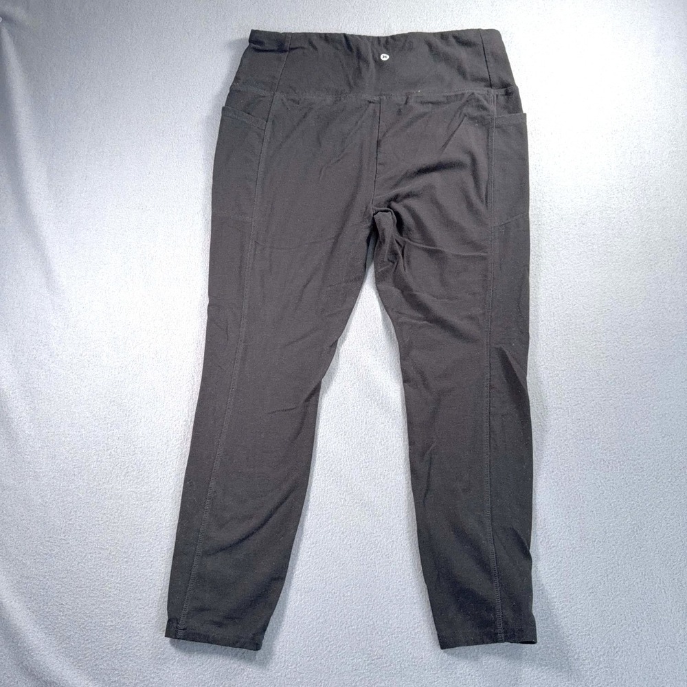 RBX XL Cropped Leggings Black Stretch Workout Activewear Pants 32 Waist